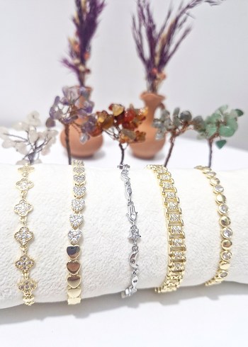 Bohem Zincir Detaylı Gri Kadın Bileklik - Görsel 2