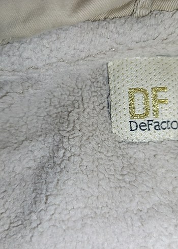 Kadın Bej Midi Ceket, Kürklü Kapüşonlu - Görsel 8