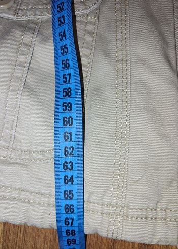 Kadın Bej Midi Ceket, Kürklü Kapüşonlu - Görsel 6