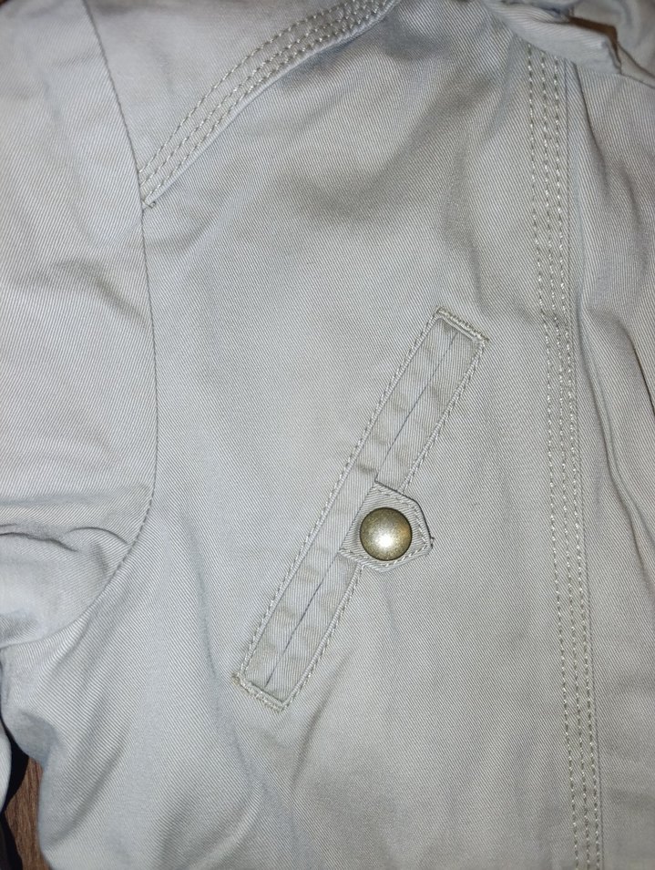 Kadın Bej Midi Ceket, Kürklü Kapüşonlu - Görsel 3