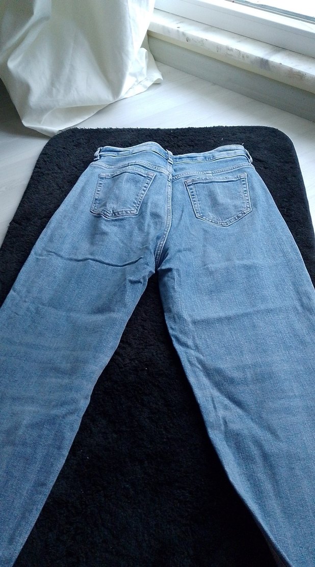 Kadın Mavi Bol Kesim Denim Jean - Görsel 2