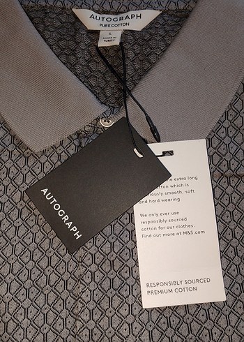 Gri Desenli Erkek Polo Tişört - Görsel 5