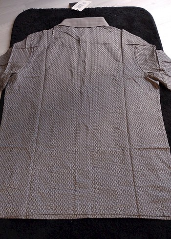 Gri Desenli Erkek Polo Tişört - Görsel 4