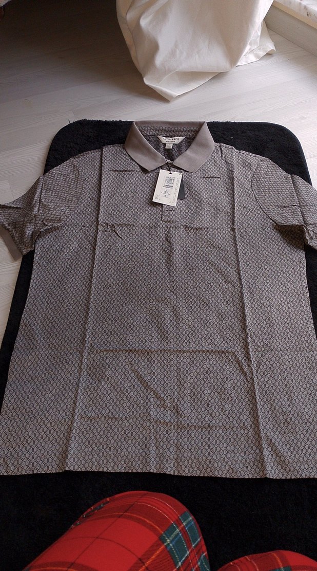 Gri Desenli Erkek Polo Tişört - Görsel 3