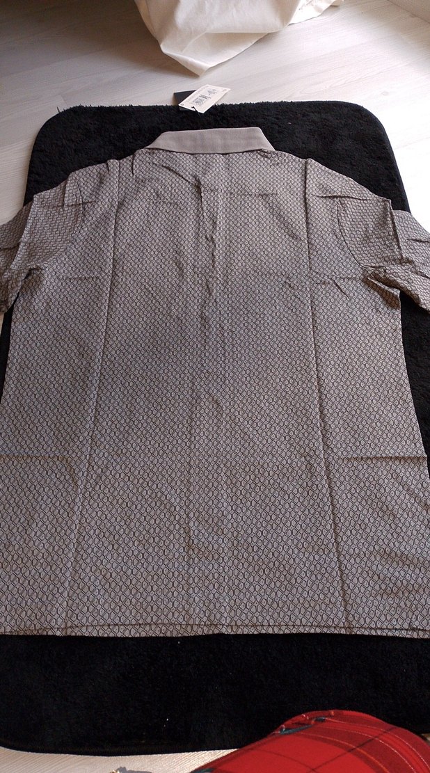 Gri Desenli Erkek Polo Tişört - Görsel 4