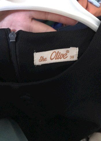 Düğmeli Siyah Kadın Uzun Elbise - Görsel 4