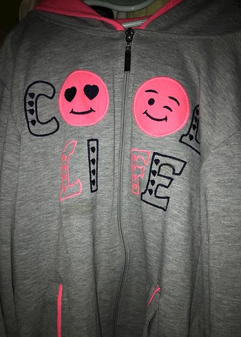 Gri Kız Çocuk Baskılı Eşofman Altı - Görsel 3