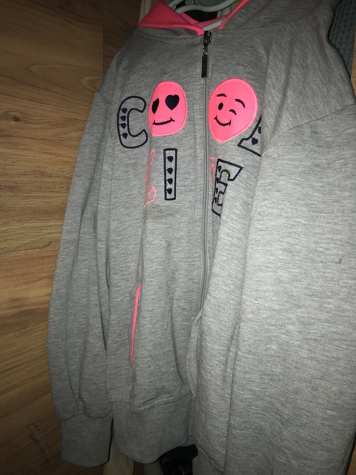 Gri Kız Çocuk Baskılı Eşofman Altı - Görsel 4