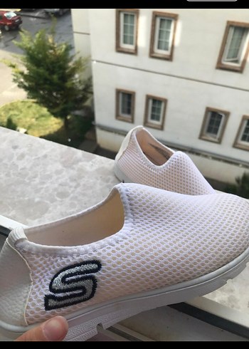 Beyaz Kadın Dolgu Topuk Spor Ayakkabı - Görsel 3