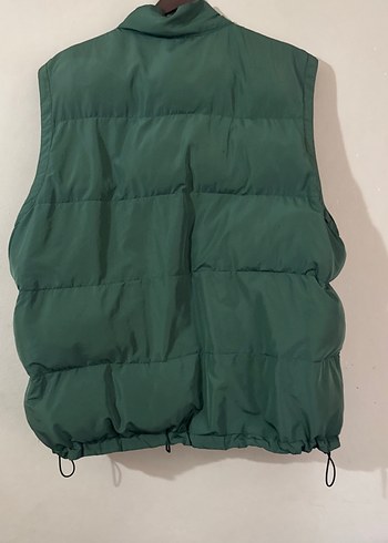 Erkek Yeşil Kapitone Fermuarlı Yelek - Görsel 4