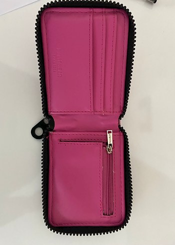  Beden Pullandbear Fermuarlı Pembe Zebra Desenli Kadın Cüzdanı