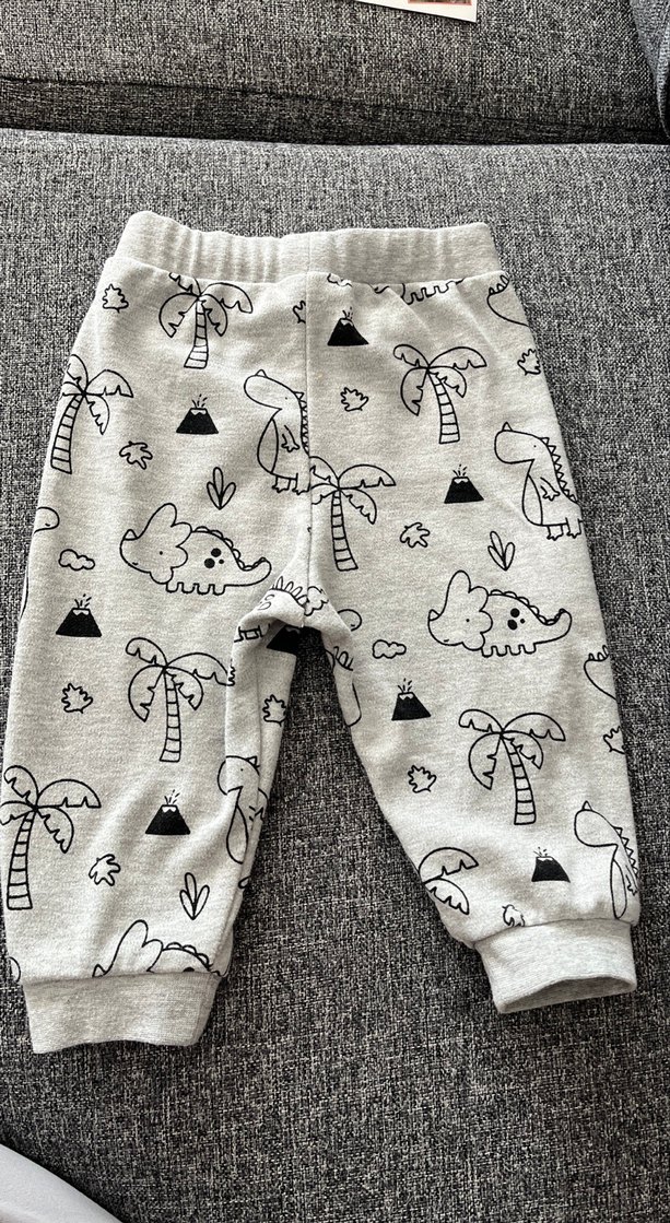 Gri Baskılı Erkek Çocuk Eşofman Altı - Görsel 2