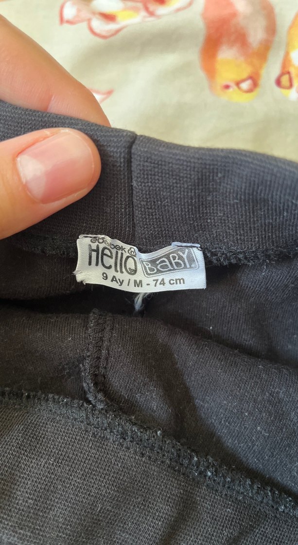 Erkek Çocuk Siyah Basic Eşofman Altı - Görsel 2