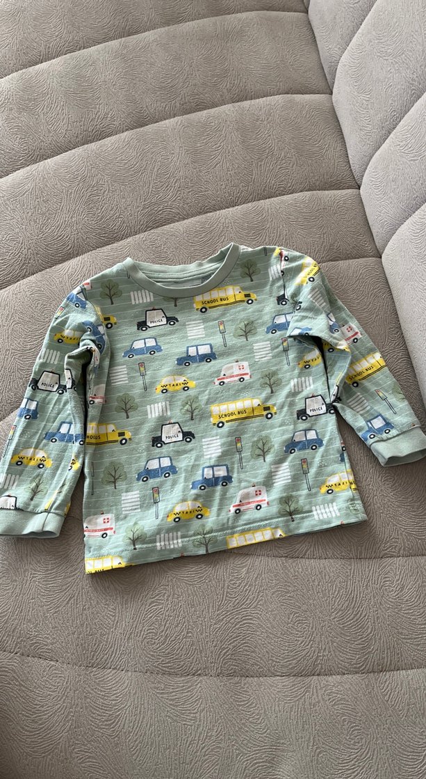 Uzun Kollu Açık Yeşil Erkek Çocuk Pijaması - Görsel 3