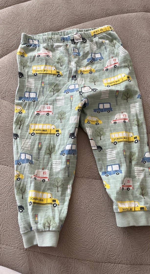 Uzun Kollu Açık Yeşil Erkek Çocuk Pijaması - Görsel 2