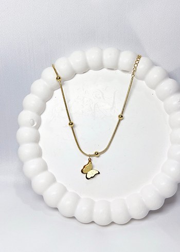 Accessorize Gold çelik Zincir Detaylı Kelebek Bileklik