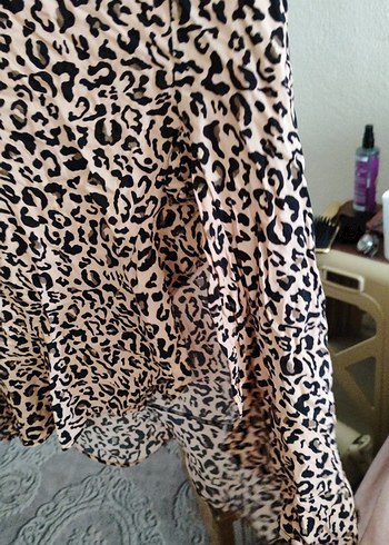 Leopar Desenli Uzun  Etek - Görsel 5