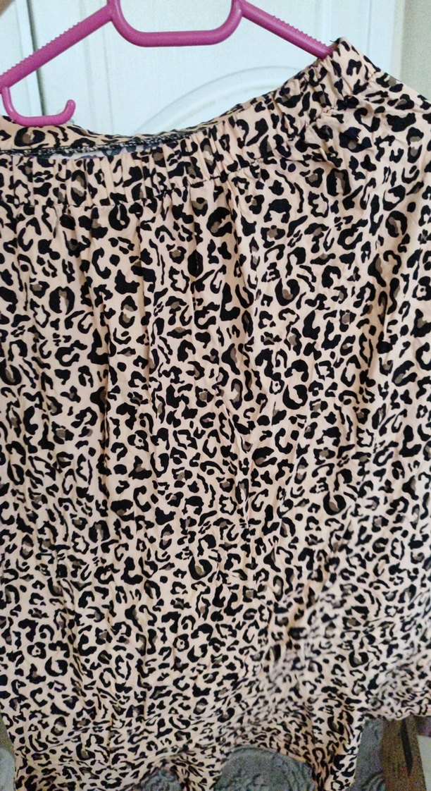 Leopar Desenli Uzun  Etek - Görsel 3