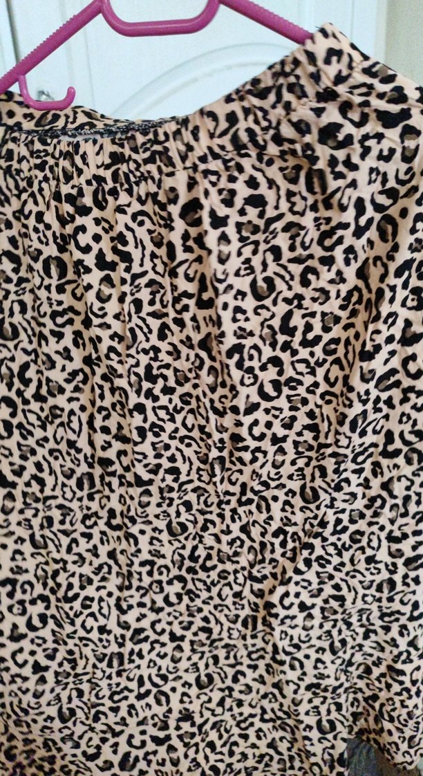 Leopar Desenli Uzun  Etek - Görsel 4