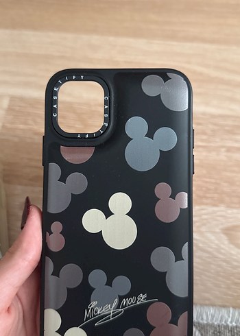 Düğmeli Çok Renkli Mickey Mouse Telefon Kılıfı