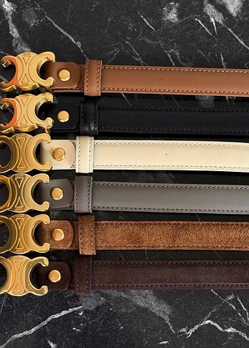 SALE
Celine Thin 15 mm Triomphe Belt
Hakiki Deri A+ Plus - Görsel 8