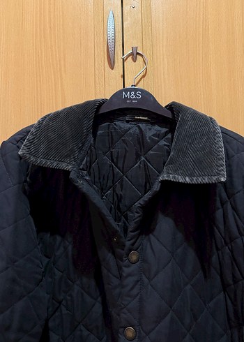 Düğmeli Lacivert Erkek Midi Mont - Görsel 2