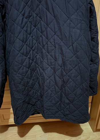 Düğmeli Lacivert Erkek Midi Mont - Görsel 8