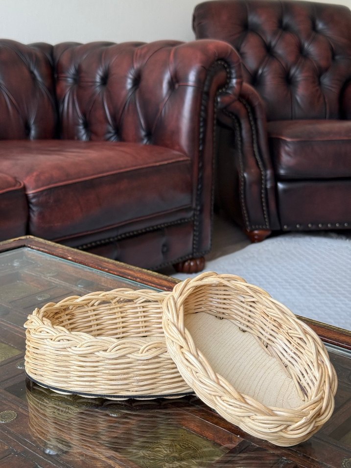 Rattan örgü Sepet Seti - Görsel 2