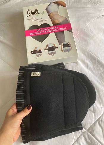 Doğum Sonrası Mini Siyah Korset - Görsel 3