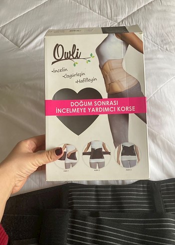 Doğum Sonrası Mini Siyah Korset - Görsel 2