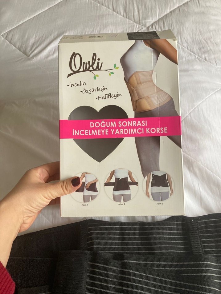 Doğum Sonrası Mini Siyah Korset - Görsel 2