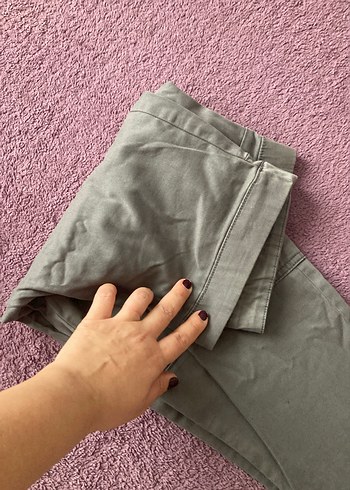 Gap GriPamuklu Rahat Kesim Kadın Pantolon - Görsel 5