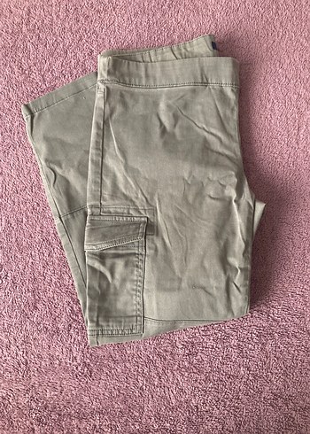 Gap GriPamuklu Rahat Kesim Kadın Pantolon - Görsel 8