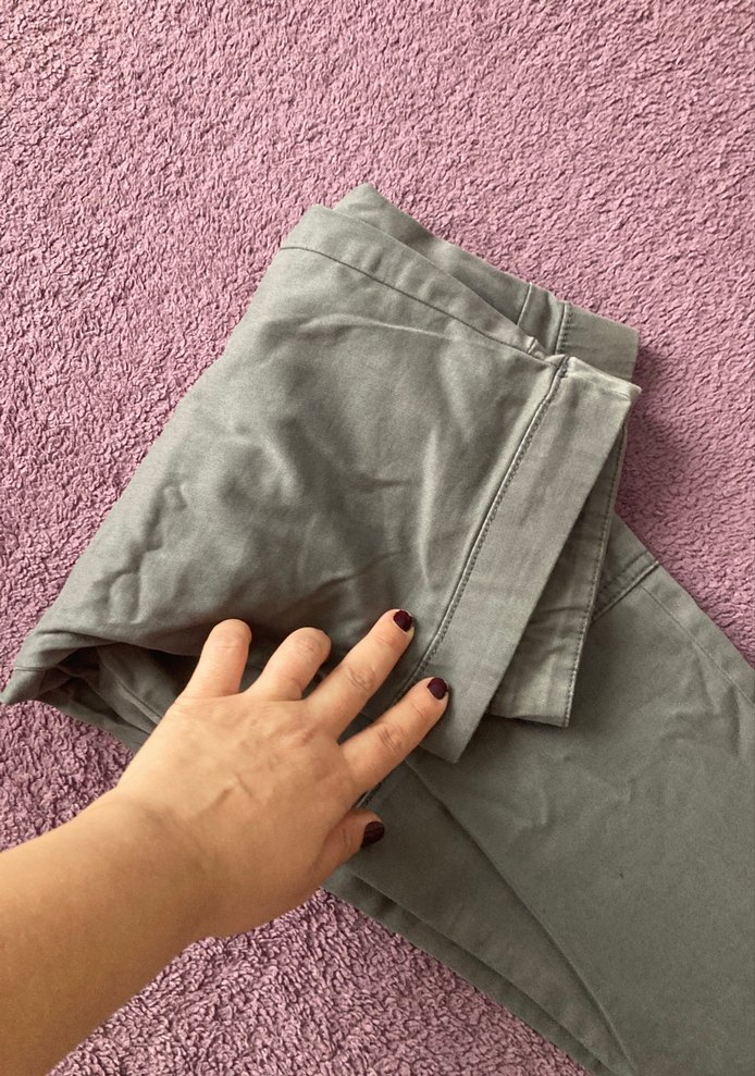 Gap GriPamuklu Rahat Kesim Kadın Pantolon - Görsel 5