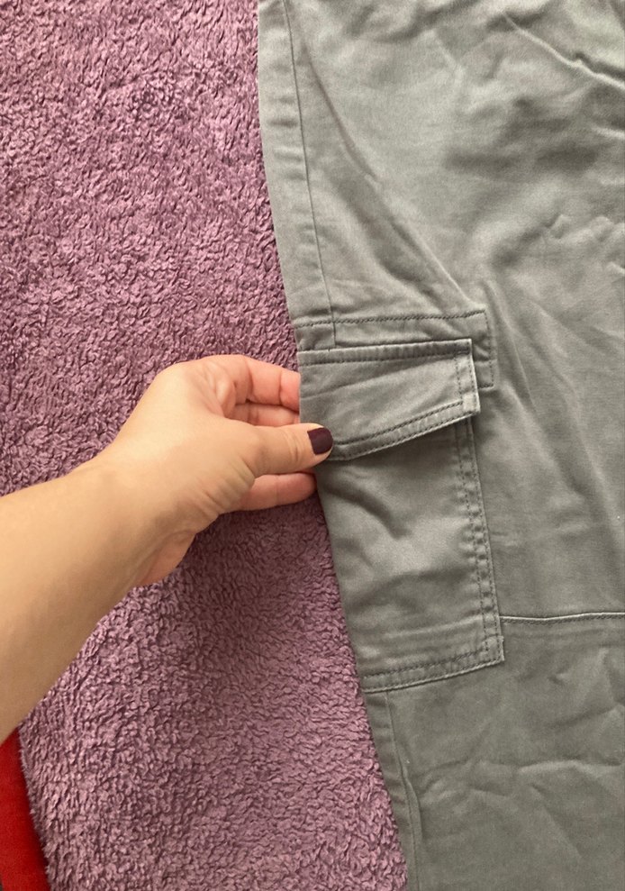 Gap GriPamuklu Rahat Kesim Kadın Pantolon - Görsel 2