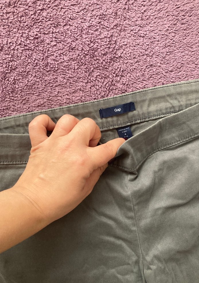 Gap GriPamuklu Rahat Kesim Kadın Pantolon - Görsel 3