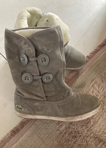 Gri kadın Lacoste 37 Düğmeli Bot - Görsel 9