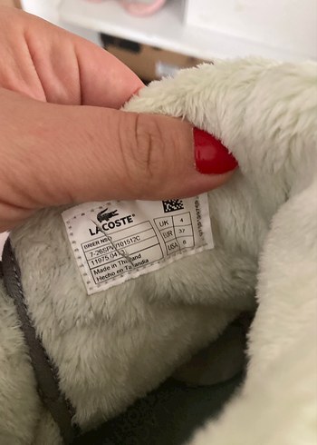 Gri kadın Lacoste 37 Düğmeli Bot - Görsel 8