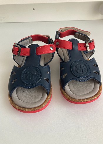 Kırmızı Tokalı Erkek Kız Çocuk Sandalet - Görsel 2