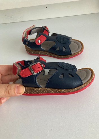 Kırmızı Tokalı Erkek Kız Çocuk Sandalet - Görsel 4