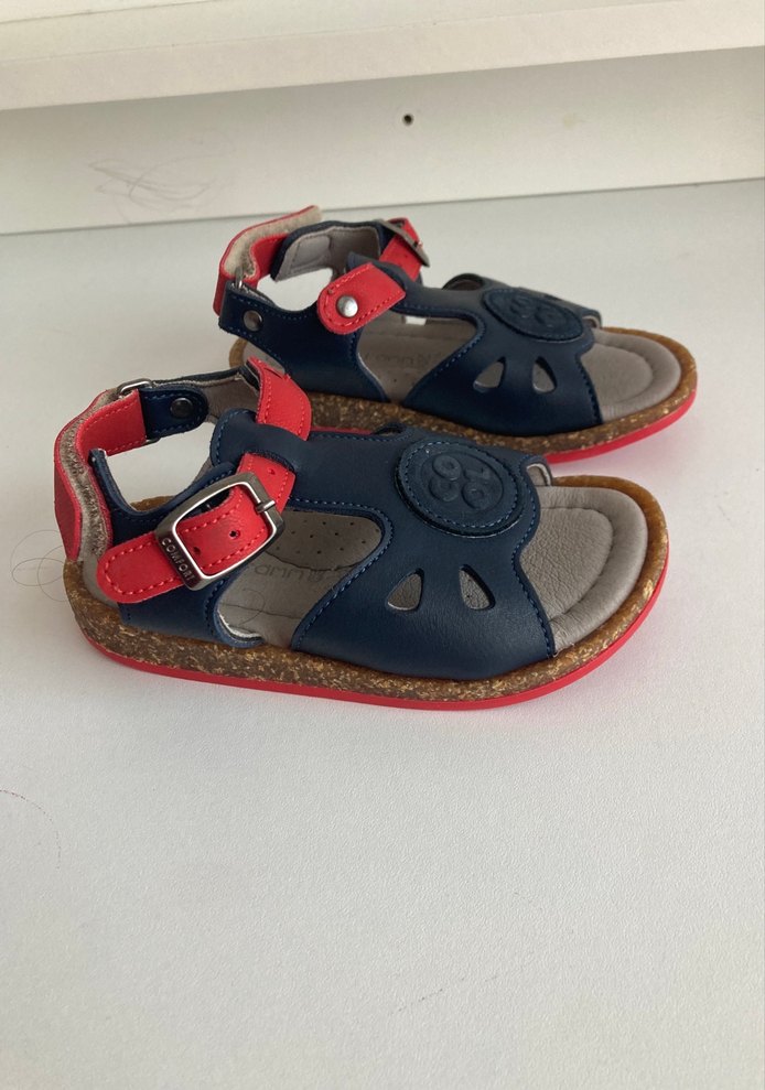 Kırmızı Tokalı Erkek Kız Çocuk Sandalet - Görsel 3