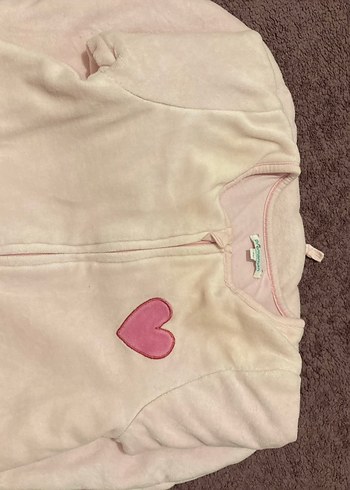 4-12ay /Kız Bebek Pembe Fermuarlı Polar Uyku Tulumu - Görsel 11