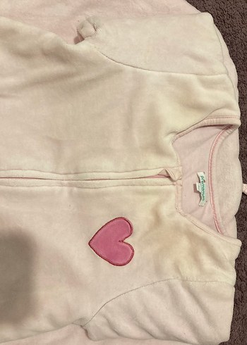 4-12ay /Kız Bebek Pembe Fermuarlı Polar Uyku Tulumu - Görsel 9