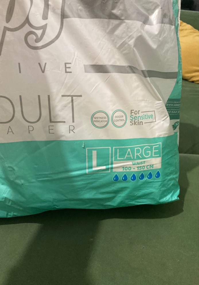 Sleepy Sensitive Büyük Beden Yetişkin Bezi - Görsel 3