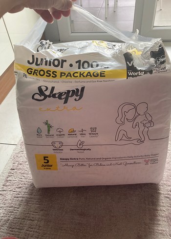 Sleepy Junior Bebek Bezi 5 Numara 100'lü - Görsel 4