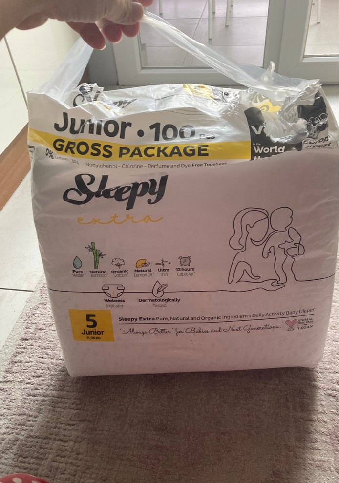 Sleepy Junior Bebek Bezi 5 Numara 100'lü - Görsel 4