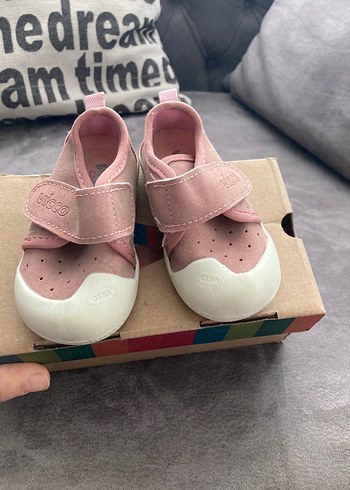 Kız Çocukları İçin İlk Adım Ayakkabısı Velcro - Görsel 13