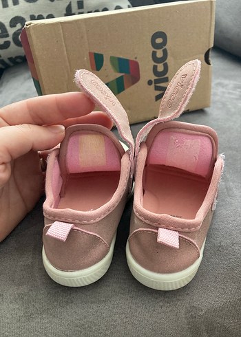 Kız Çocukları İçin İlk Adım Ayakkabısı Velcro - Görsel 5