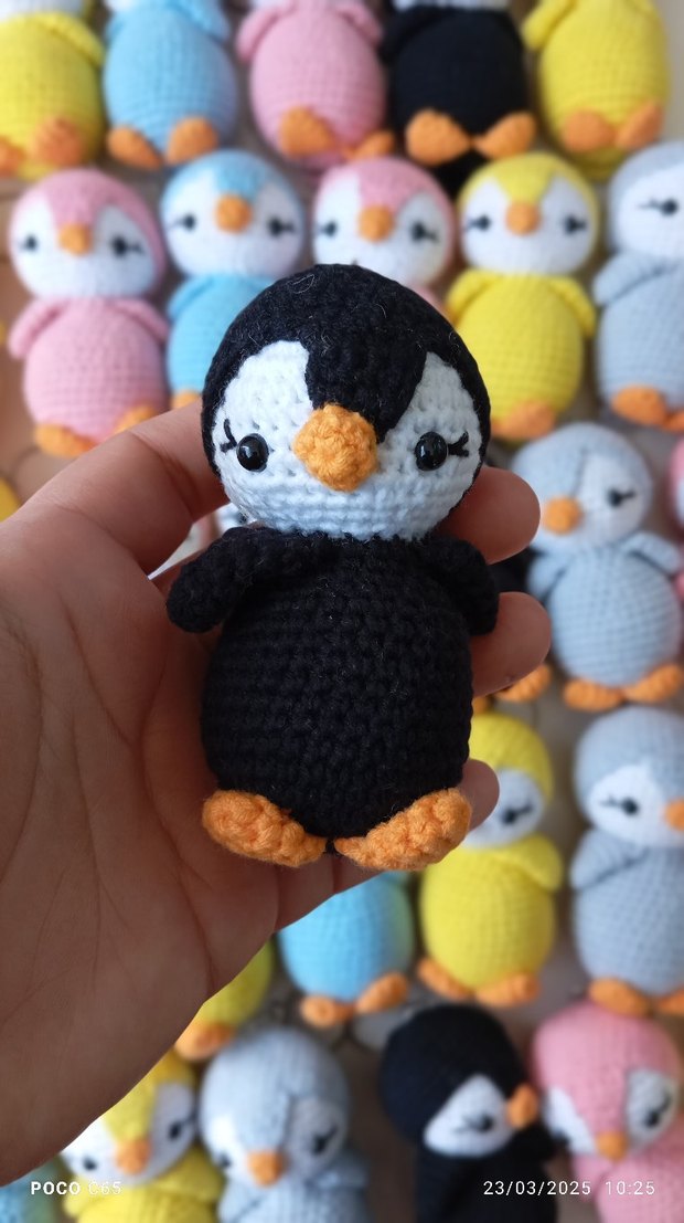 Pembe Renkli Örgü Peluş Oyuncak - Görsel 2