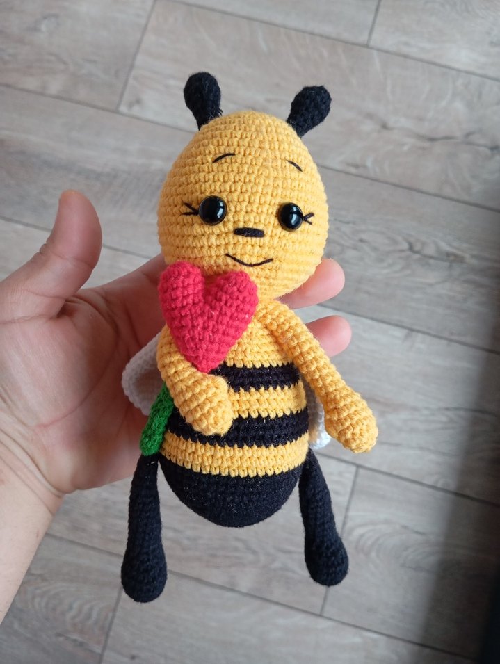 Renkli Sarı Arı Peluş Oyuncak - Görsel 2